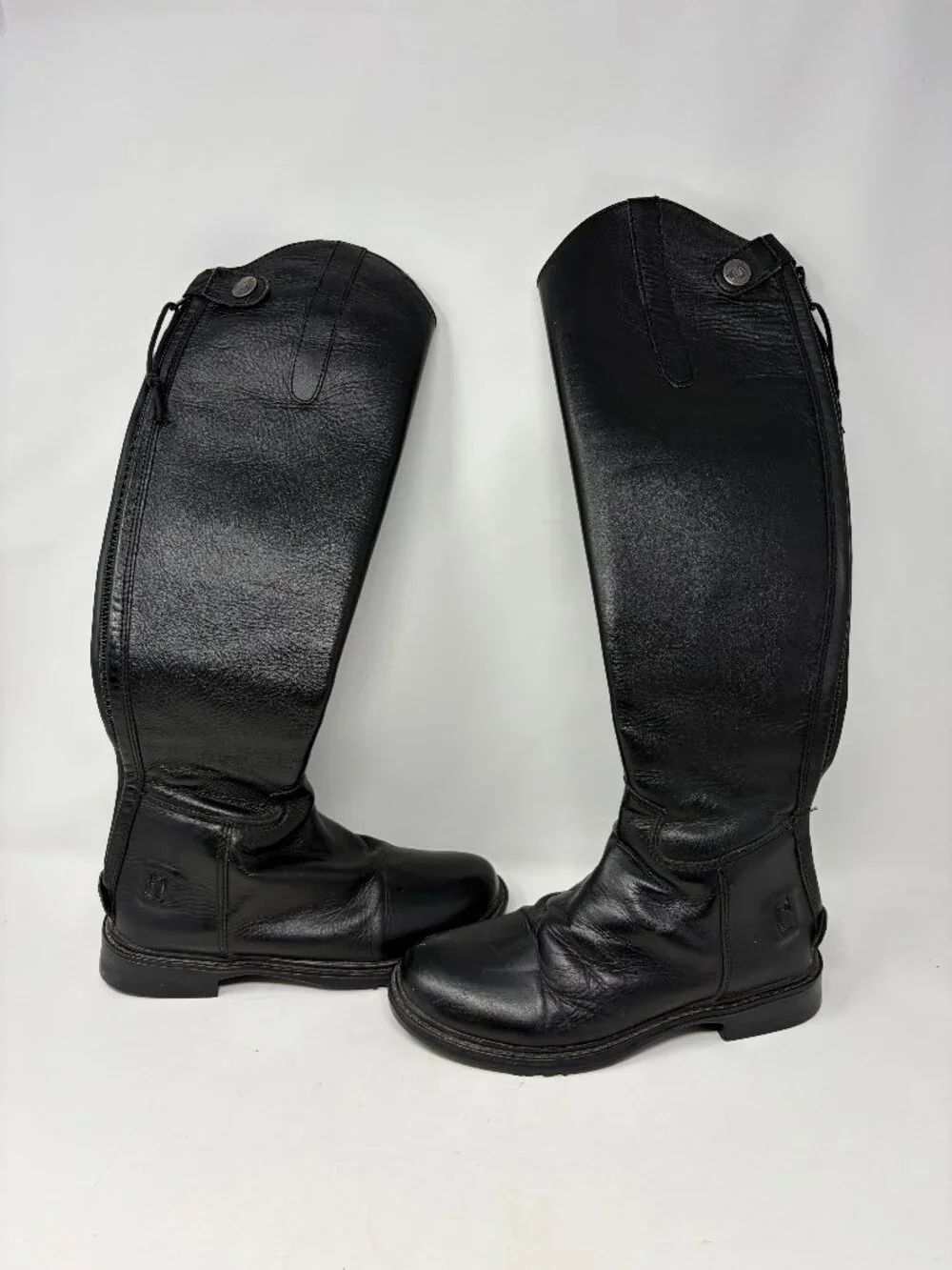 TuffRider kids dress boots 4 black leather riding equestrian